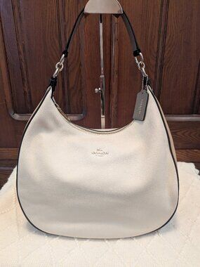 COACH HARLEY HOBO IN GEOMETRIC COLORBLOCK PEBBLE LEATHER
